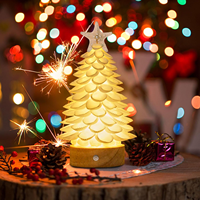 Coquillages artisanaux, arbre de coquillages avec lumière LED, pour décoration de Noël, de plage, de mariage, cadeau d'anniversaire, décoration intérieure