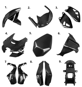 Pour Kawasaki <span class=keywords><strong>ZX10R</strong></span> ZX-10R 2022 <span class=keywords><strong>2023</strong></span> 2024 accessoires de moto en Fiber de carbone pièces d'ailettes carénage ailes panneaux Kit de couverture - Product Image 2