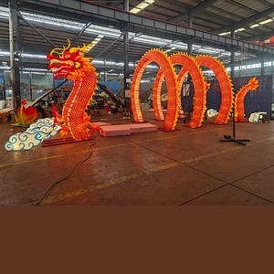 Trung Quốc năm mới trang trí lễ hội vải truyền thống Trung Quốc rồng đèn lồng 2024 - Product Image 1