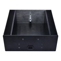 Boîtier d'amplification de puissance, Double radiateur, châssis en aluminium, boîtier d'amplification hi-fi, BZ3213A, DIY
