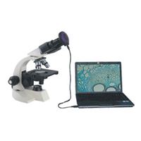 Cámara de Microscopio Digital con Montura C de 2592x1944, Cámara de Ocular de Microscopio de 5MP, Cámara de Microscopio USB para Investigación Biológica
