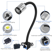 XUNDE 900 Lumens Led Machine Lumière 220V Étanche CNC Machines-outils Tour Lampe Magnétique Col De Cygne Travail Lumière