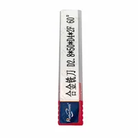 Fraise carrée en carbure monobloc D2.8*50*D4*2f à 60 degrés, 4 dents, queue de 12 mm, fraise CNC de 75 mm pour l'usinage d'acier moulé