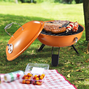 Barbecue Premium OEM d'extérieur avec fenêtre <span class=keywords><strong>de</strong></span> visualisation, pour jardin et <span class=keywords><strong>table</strong></span>, petit, portable, pliable, en acier, avec chariot et <span class=keywords><strong>brasero</strong></span> - Product Image 6