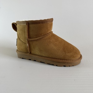 Bottes d'hiver pour enfants, dessus en <span class=keywords><strong>daim</strong></span> synthétique, doublure en fausse fourrure, semelle intérieure en TPR, bottes à la cheville pour enfants - Product Image 2