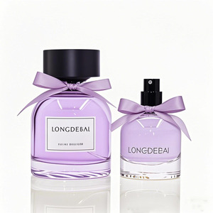 Luxury 30ml 50ml 100ml Round Clear Glass Perfume <b>Bottles</b> Empty Thick Bottom Round Perfume <b>Bottle</b> with Custom Logo Packaging Box - Product Image 1