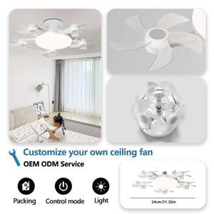 Ventilador de Techo Moderno <span class=keywords><strong>con</strong></span> Motor DC/AC, <span class=keywords><strong>Control</strong></span> <span class=keywords><strong>Remoto</strong></span>, Iluminación LED, 3 Velocidades, Bajo Ruido, Diseño Agi32 Compatible - Product Image 4