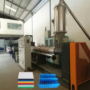 PP PE Plastic Hollow Corrugated Coroplast Grid Sheet Board Profile Sign Extruding Making Machine