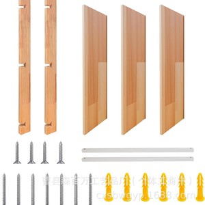 Wooden <b>Wall</b> <b>Mounted</b> Storage Rack 3 Tier Floating <b>Shelf</b> Natural Color For Kitchen Display - Product Image 3