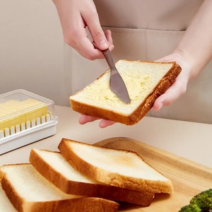 Butter Cheese Cutter Storage Box with Lid Household Kitchen Baking Food Butter <b>Refrigerator</b> Fresh Keeper Container Baking Tool - Product Image 3