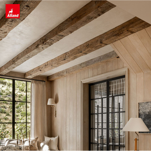 Poutres de <span class=keywords><strong>plafond</strong></span> en <span class=keywords><strong>bois</strong></span> de cèdre texturé, taillées à la main, de style ancien, de haute qualité, pour salon, provenant de la ferme historique Alland Old World. - Product Image 1