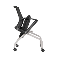 Kabel ergonomique minimaliste maille chaise de conférence de bureau pliable hauteur réglable cadre en métal maille siège arrière pour usage domestique