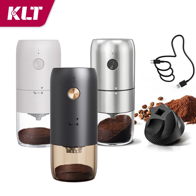 High Quality Small Size Conical Burr Automatic Espresso Grinder Lithium USB Electric Coffee Grinder in Stock