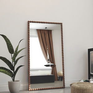 Factory Modern Original Rectangular Wall Full Length <strong>Mirror</strong> with Solid <strong>Beads</strong> Wooden Frame Handmade Decorative - Product Image 6