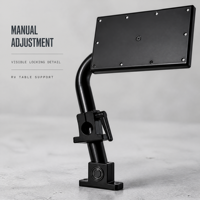 Pied de table rotatif manuel pour caravane, camping-car, fourgon aménagé – Support de table pliable et réglable