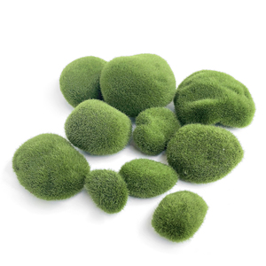 Pierre de mousse artificielle en céramique légère, pierres artificielles, boule, plante verte pour la décoration de jardin, pot de fleurs - Product Image 6
