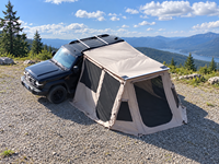 Auvent de voiture trapézoïdal imperméable, coupe-vent, avec espace privé pour camping, SUV, camion 4x4