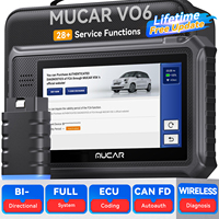 Herramienta de Diagnóstico para Autos MUCAR VO6, Versión Global Gratuita de por Vida, Sistema Completo, 28 Reinicios, Escáner OBD2 con Control Bidireccional