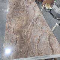 Feuille de marbre UV de luxe personnalisée en usine panneaux muraux flexibles en marbre PVC pour la décoration intérieure