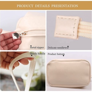 Customized Vegan Leather <b>Makeup</b> Cosmetic Bags Travel <b>Case</b> <b>Makeup</b> Bag Women's Cosmetic Bag - Product Image 4