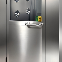 Cabine de douche à air en acier inoxydable avec système d'interverrouillage pour l'industrie pharmaceutique