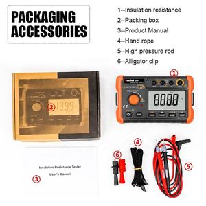 Ruoshui medidor de carga, testador de resistência à isolamento, 60h 1000v 20 gomo 100, loja de dados megohmmeter voltímetro lcd ohm - Product Image 6