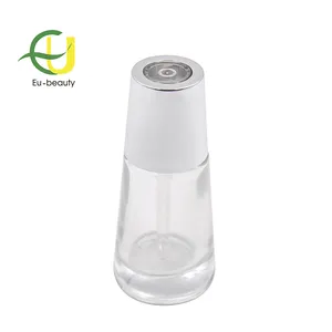 30ml Kosmetik glasflasche mit silberner Druckknopf tropfer