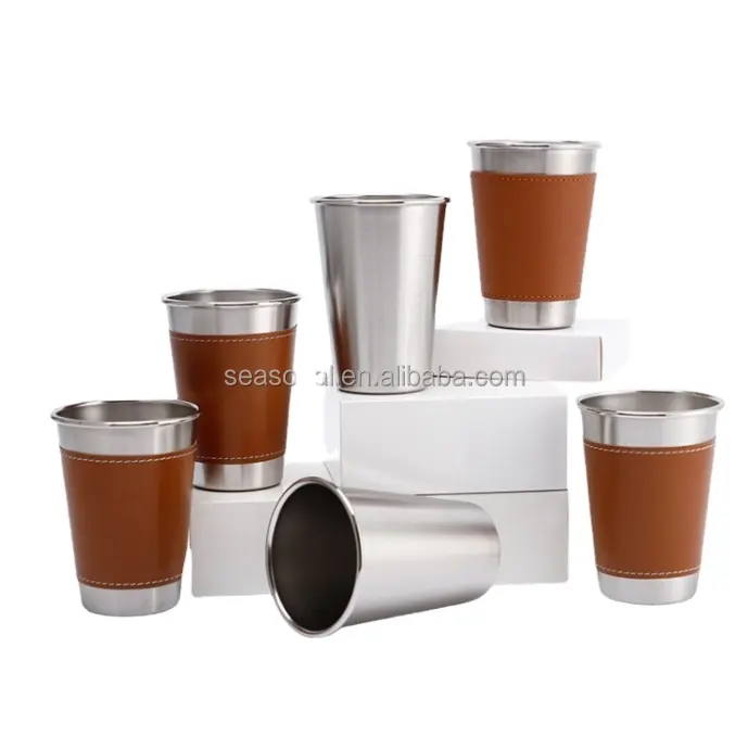 Stainless Steel Shot Glasses set of 4 Custom Logo Whiskey Cup Wine Blanks Cup