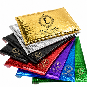 Sobre de plástico impermeable con impresión personalizada, bolsa de embalaje para envíos, bolsa acolchada para correo. - Product Image 1