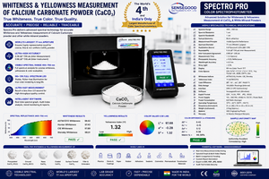 Espectrofotómetro de Color SPECTRO PRO, Apertura de 77 mm, Resolución de 1 nm, Espectrómetro Vis, Medidor de Blancura de Carbonato de Calcio - Product Image 5