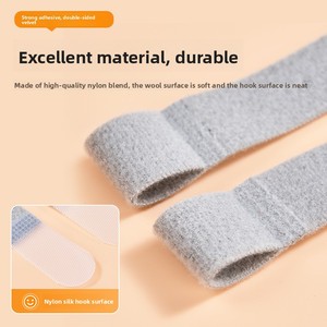 Fascette per cavi autoadesive a doppio lato a gancio e anello tipo P ecologiche e adatte alla pelle per cavi di alimentazione dati - Product Image 5