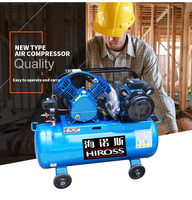 Kihiros — compresseur d'air à piston électrique, 3hp, 250l/min, à ceinture, portable, support personnalisable