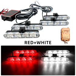 16 LED rouge + blanc