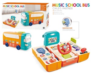Jouets musicaux éducatifs précoces, <span class=keywords><strong>volant</strong></span> de direction, jouets multifonctionnels, simulation de musique, <span class=keywords><strong>bus</strong></span> scolaire pour bébé - Product Image 6