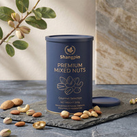 Emballage en tube de papier pour noix de cajou, qualité alimentaire, logo personnalisé, boîte cylindrique en papier kraft, boîte d'emballage en carton