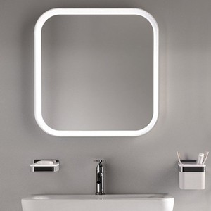 Agape Moderne Mémoire Miroir Interrupteur Tactile Personnalisable Verre Bois Design pour Chambre Salon Bureau Cosmétiques Mariage/Anniversaire - Product Image 1