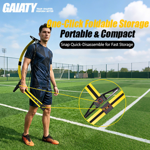 Nuovissimo Design 2026: Set da 3 <span class=keywords><strong>Ostacoli</strong></span> Pieghevoli Regolabili in Altezza <span class=keywords><strong>con</strong></span> Rimbalzo Automatico per Allenamento di Agilità e Velocità nel Calcio - Product Image 3