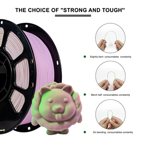 Filament IBOSS PLA Plus mat haute résistance, double couleur vert et violet, 1 kg, pour impression 3D - Product Image 3