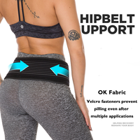 Faja Lumbar Ajustable de Doble Compresión, Cinturón de Soporte Lumbar Transpirable de Neopreno con Tela OK Premium