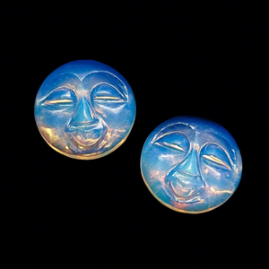 Ópalo Natural Brillante Tallado en Forma de Luna Llena de 20mm, Gema Lisa, Precio al por Mayor, Piedra de Cristal Curativa a Granel para Fabricación de Joyas - Product Image 1