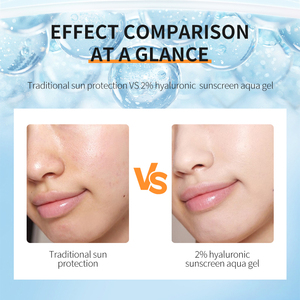 Private Label Lightweight Spf 50 <strong>Sunblock</strong> Hyaluronic UV <strong>Gel</strong> Korean <strong>Gel</strong> Facial Sunscreen - Product Image 3
