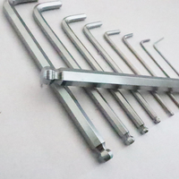 Venta caliente Herramientas de hardware Alta dureza Múltiples especificaciones Llave hexagonal Juego de llaves Allen