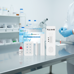 Kit de test rapide combiné antigène pour le virus respiratoire <span class=keywords><strong>syncytial</strong></span>, le coronavirus et la <span class=keywords><strong>grippe</strong></span> pour l'analyse pathologique infectieuse - Product Image 1