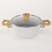 Ensemble de casseroles et poêles antiadhésives AXA 6 pièces, revêtement céramique, sans PTFE ni PFOA, couleur crème verte, compatible gaz et induction, pour usage domestique