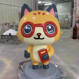 Prix d'usine, sculptures d'animaux en résine personnalisées, sculpture en fibre de verre, sculpture de monopole pour la décoration - Product Image 1