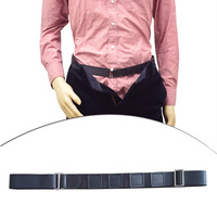 Ceintures en cuir PU antidérapantes en silicone pour hommes et femmes, avec sangle de maintien anti-plis pour chemises, OEM ODM