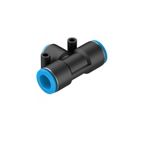 Nuevo Conector en T Reductor de Programación PLC Original QST-12-8 130615 de 3 Vías 12mm 8mm, Accesorio para Tuberías de Automatización, Hecho en Alemania