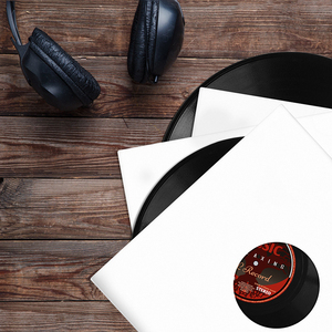 Bìa Hồ Sơ LP Bìa Các Tông Trắng 12 Inch Vinyl Lưu Trữ Bìa Có Lỗ - Product Image 5