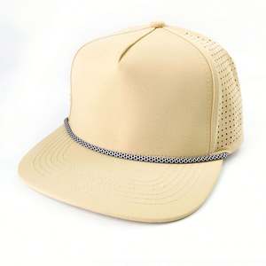 Sombrero Deportivo recién llegado Snapback poliéster en blanco gorra de ala plana personalizada al por mayor - Product Image 5