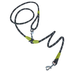 Multifunctional Reflective Nylon Crossbody <b>Dog</b> <b>Leash</b> Hands Free Running Pet Traction Belt nylon pet traction rope - Product Image 5